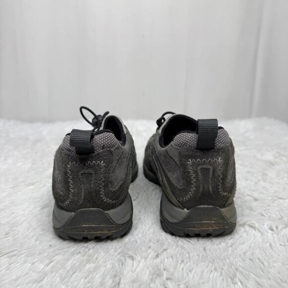 MERRELL / gray bungee lace vibram sole ankle hiking shoes / 7 - Picture 6 of 9